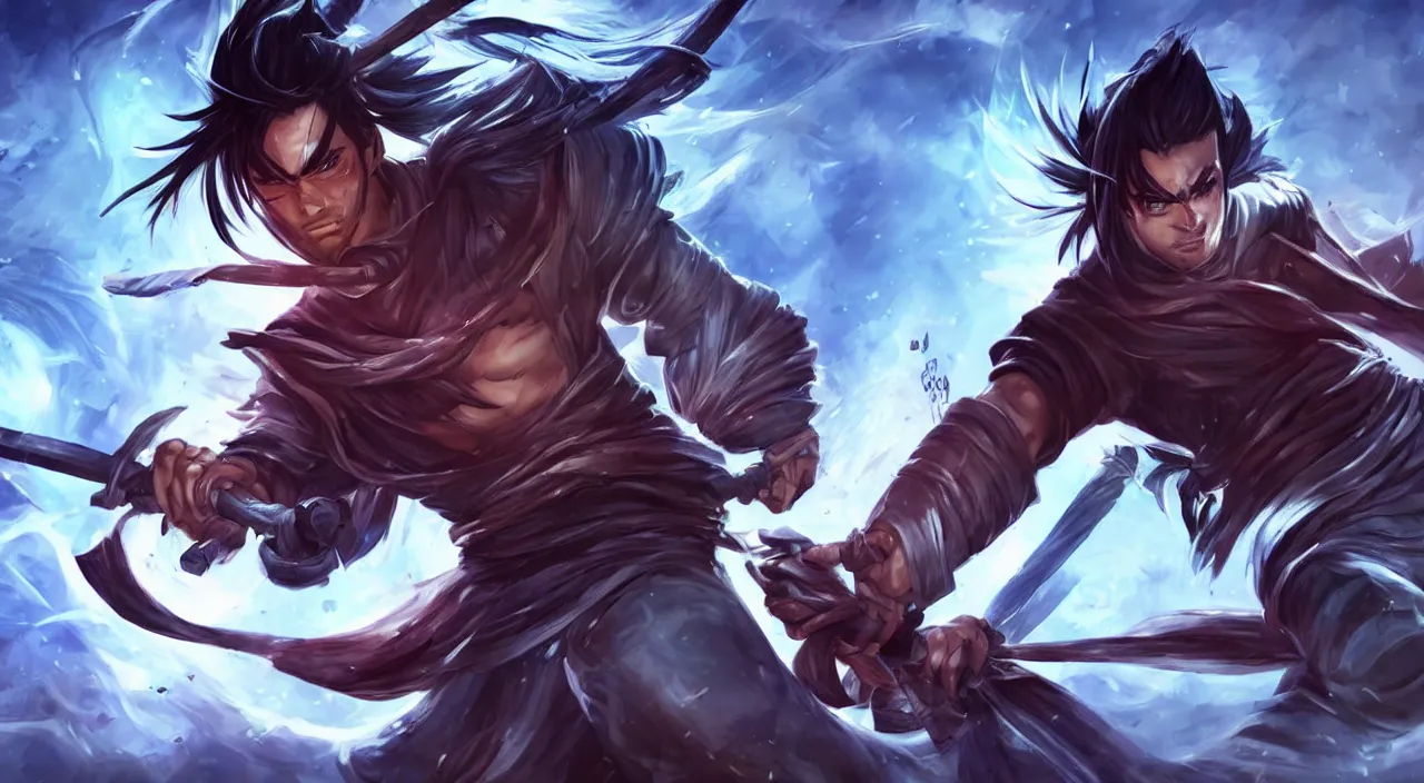 Prompt: yasuo from league of legends