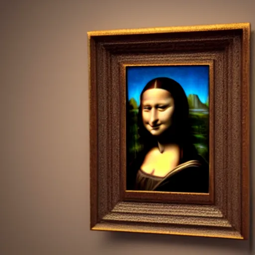 Prompt: Mona Lisa, Octane render 3d, unreal engine