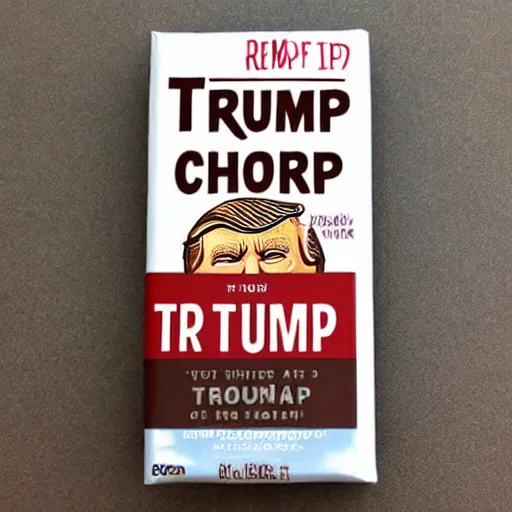 Image similar to dark chocolate bar trump relief