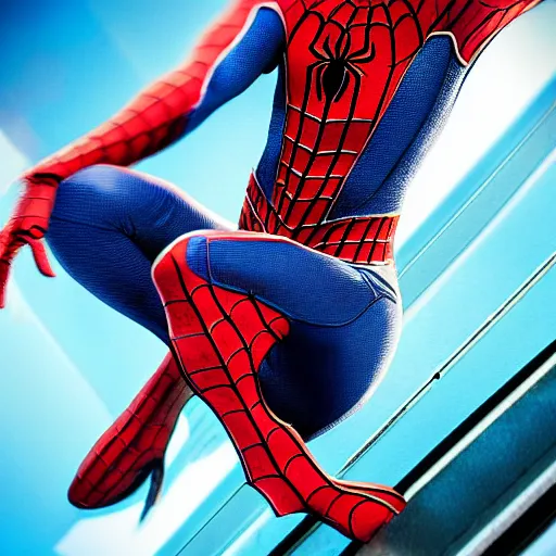 Image similar to spider man as a hot girl