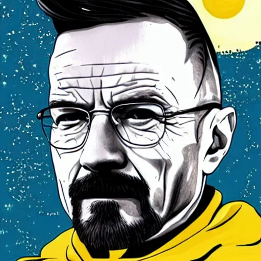 Prompt: walter white constellation of stars