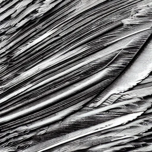 Prompt: grayscale feather wing texture