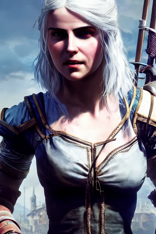 Prompt: A film still of ciri from the Witcher 3 as a cyberpunk 2077 loading screen, highly detailed, digital painting, artstation, concept art, sharp focus, illustration, cinematic lighting, art by artgerm and greg rutkowski and alphonse mucha diffuse lighting, fantasy, intricate, elegant, highly detailed, lifelike, photorealistic, digital painting, artstation, illustration, concept art, smooth, sharp focus, art by John Collier and Albert Aublet and Krenz Cushart and Artem Demura and Alphonse Mucha