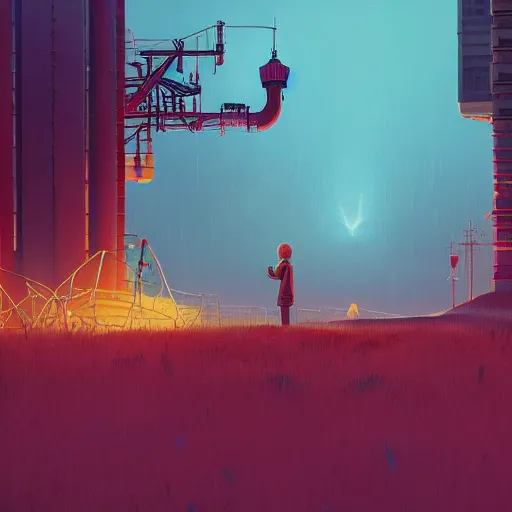 Image similar to the meaning of life by Simon Stalenhag and Goro Fujita, 8k, trending on artstation, hyper detailed, cinematic-W 1024