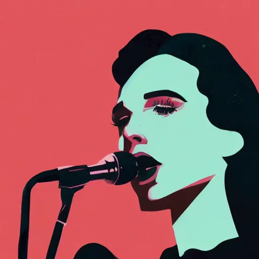 Image similar to a colorful comic noir illustration of a sad gal gadot singing the blues in new orleans by sachin teng, by queens of the stone age, dark vibes, pastel lighting, cinematic, depth of field, 8 k, high contrast