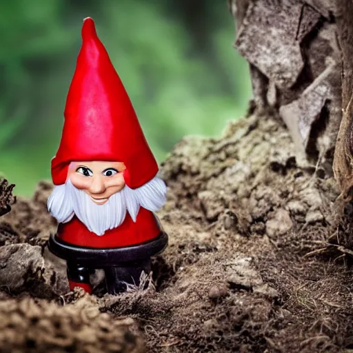 Image similar to a serbian gnome soldier carve up prey in the forest, high detail photoshoot, depth of field, studio lights