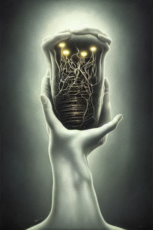 Image similar to dreams light up my life, music inspires my soul. by anton semenov, hyperrealistic photorealism acrylic on canvas