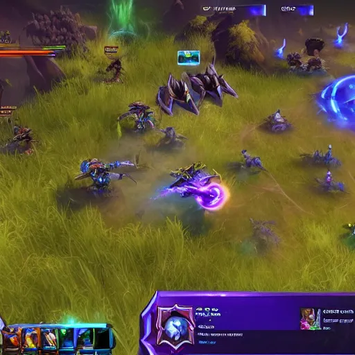 Prompt: heroes of the storm, game review, screenshot, high quality