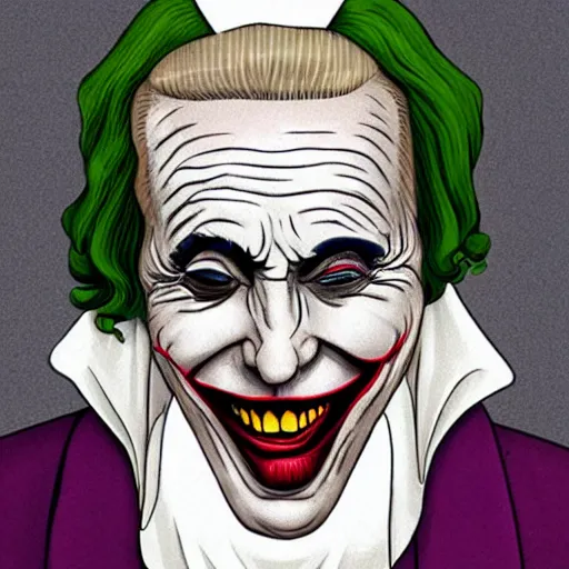 Image similar to the pope as the joker