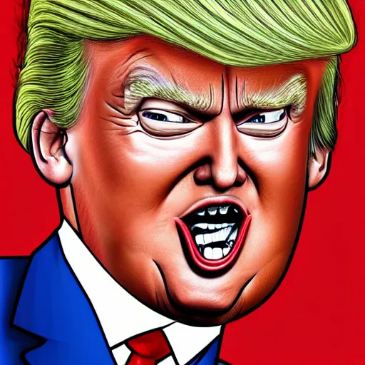 Image similar to donald trump caricature