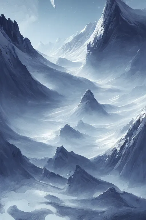 Image similar to minimalist but Hyperdetailed high resolution landscape art inspired by swiss mountains by loish and holosomnia. Render by markdvraj in discodiffusion. Dreamlike surreal polished render by machine.delusions. Sharp focus.