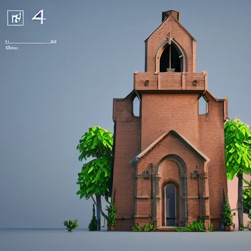 Image similar to ⛪, clash royal style characters, unreal engine 5, octane render, detailed, cinematografic, cinema 4 d