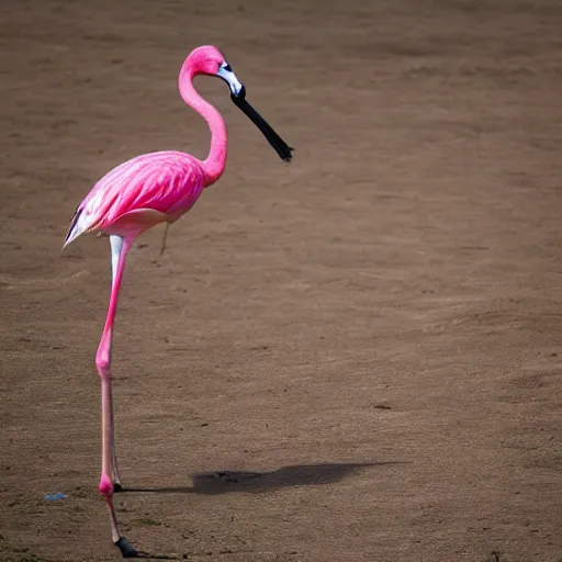 Prompt: hybrid of a Giraffe and a Flamingo, full body shot, sharp focus, ultra-detailed, photorealistic, complex, intricate, 3-point perspective, hyper detailed, IMAX quality, cinematic, finely detailed, small details, extra detail, symmetrical, high resolution, photo, 8k, award-winning, awe-inspiring, ground-breaking, masterpiece