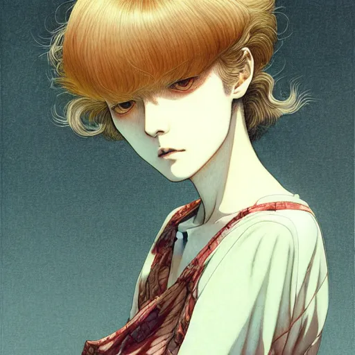 Prompt: prompt : photograph soft light portrait painted in miyazaki color style drawn by katsuhiro otomo and takato yamamoto, inspired by fables, china doll face, smooth face feature, intricate oil painting, high detail, sharp high detail, manga and anime 2 0 0 0