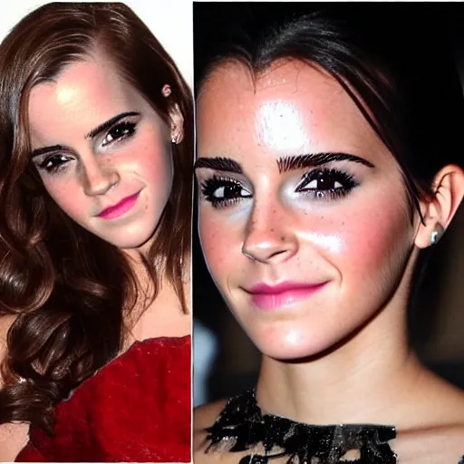 Image similar to emma watson mixed with kim kardashian