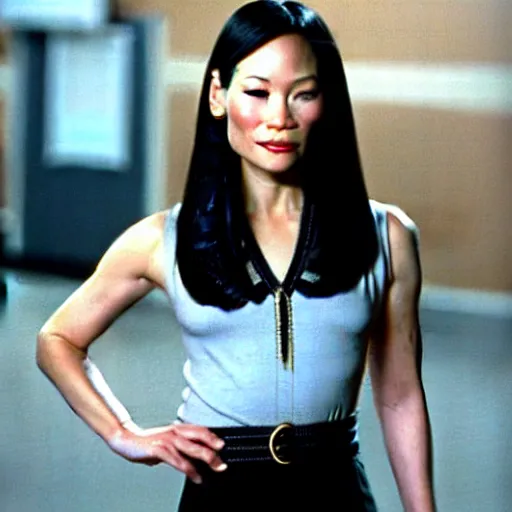 Prompt: young lucy liu