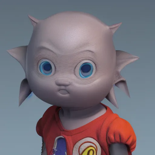 Image similar to ! dream lil peep, a 3 d render by akira toriyama, trending on zbrush central, computer art, rendered in cinema 4 d, rendered in maya, rendered in unreal engine,