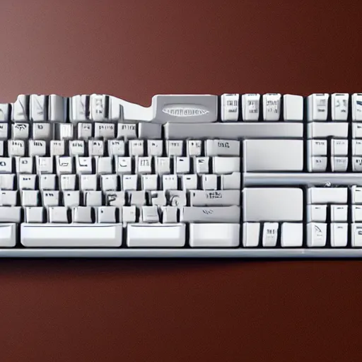 Image similar to a mechanical keyboard design inspired by pepsi