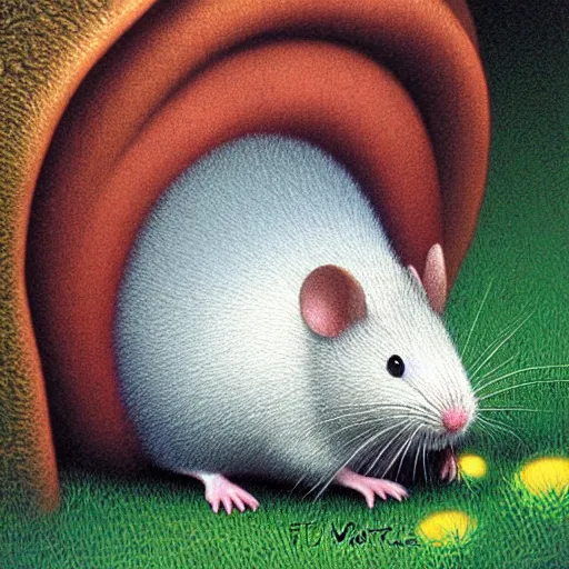 Prompt: fluffal mouse by tim white