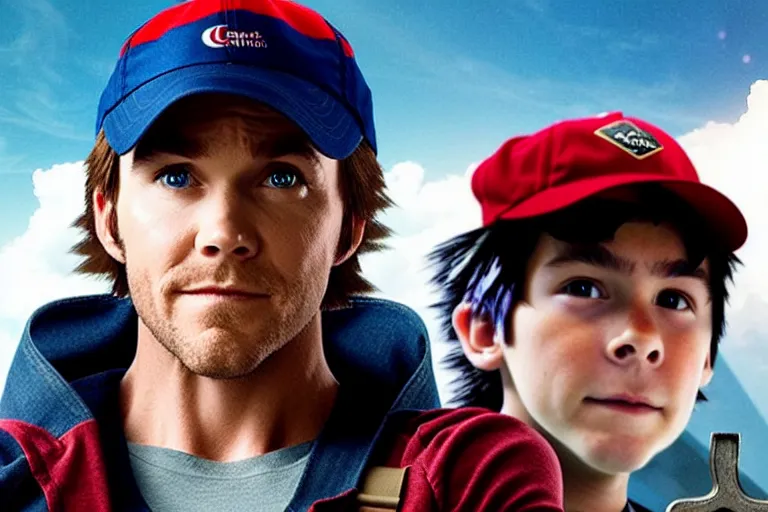 Image similar to live action film still of christ pratt as ash ketchum in the new sci - fi movie