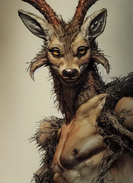 Prompt: portrait, mutant bambi, watercolor, dramatic lighting, cinematic, establishing shot, extremly high detail, foto realistic, cinematic lighting, pen and ink, intricate line drawings, by Yoshitaka Amano, Ruan Jia, Kentaro Miura, Artgerm, post processed, concept art, artstation, matte painting, style by eddie mendoza, raphael lacoste, alex ross