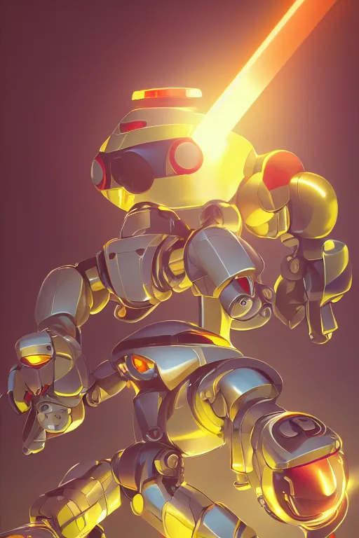 Image similar to metabots medabots medarotto medarot robot minimalist comics, behance hd by jesper ejsing, by rhads, makoto shinkai and lois van baarle, ilya kuvshinov, rossdraws global illumination ray tracing hdr radiating a glowing aura