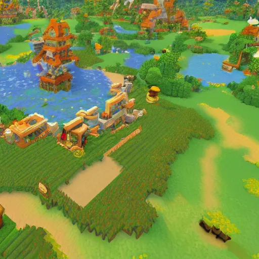 Prompt: Hytale world painted by Vincent Van Gogh