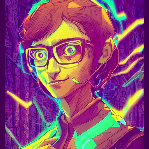 Image similar to skill magic geek inside matrix deepdream radiating a glowing aura stuff loot legends stylized digital illustration video game icon artstation lois van baarle, ilya kuvshinov, rossdraws,