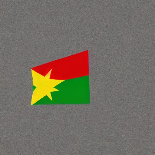 Image similar to the kurdish flag in the communist version