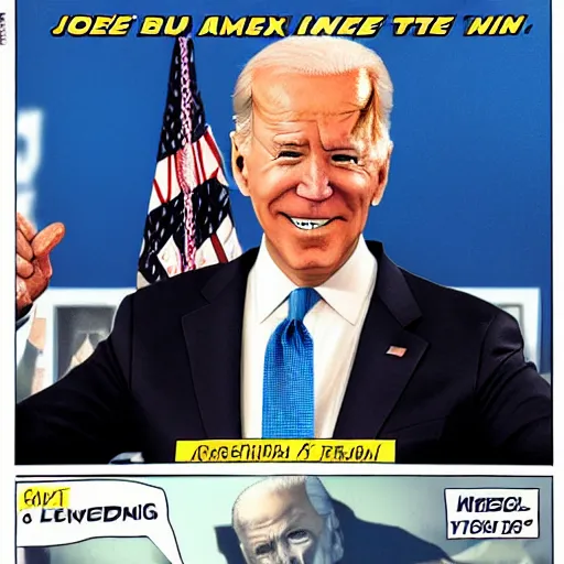 Image similar to Joe Biden leading the X-Men