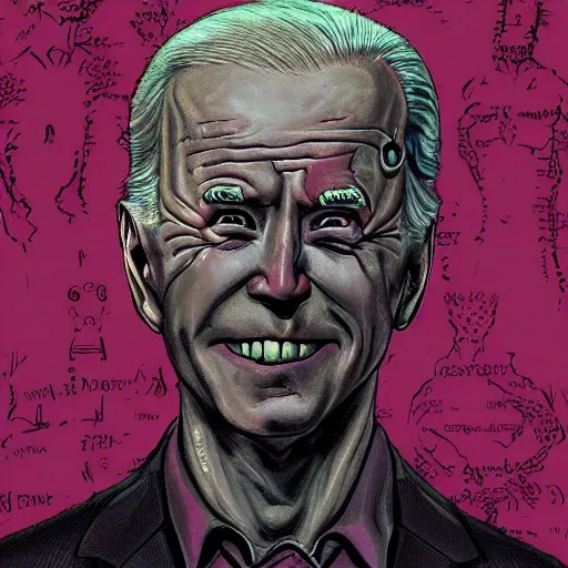 Prompt: biden became stupid ugly lovecraftian degenerate abomination, photo - realistic, color image, 2 k, highly detailed, bodyhorror, occult art