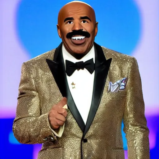 Prompt: steve harvey robot