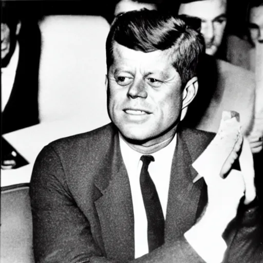 Image similar to jfk in the year 2016 drinking lean and freestyling. Instagram