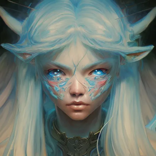 Image similar to prompt : world of warcraft portrait soft light painted by james jean and katsuhiro otomo and erik jones, inspired by akira anime, smooth face feature, intricate oil painting, high detail illustration, sharp high detail, manga and anime 1 9 9 9