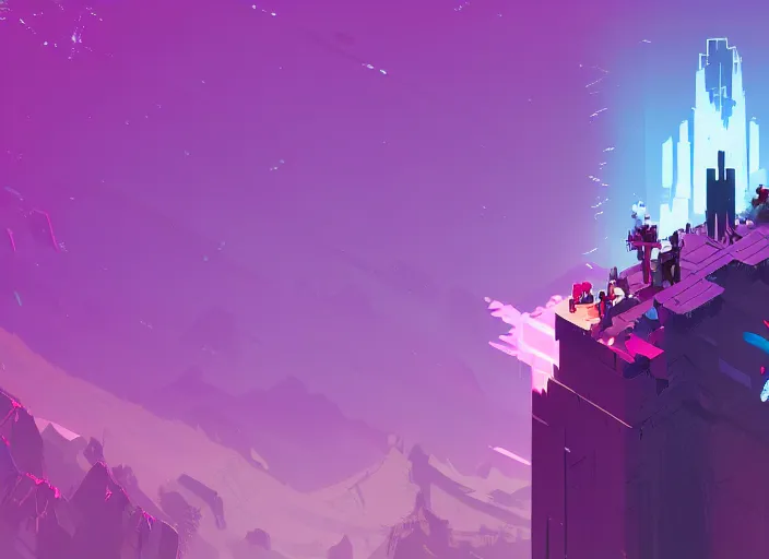 Image similar to hyper light drifter, wallpaper, cube detailed vector