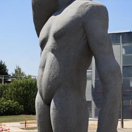 SCP-173 is a reinforced concrete sculpture of unknown, Stable Diffusion