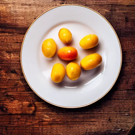 Image similar to Beatiful food photography of Cepelinas on a plate, on a wooden table, sun light on the food