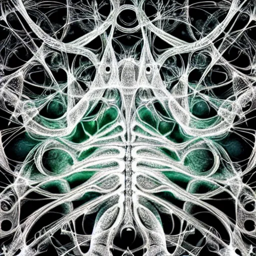 Prompt: pseudopodia of two emotional cells interacting. a microscopic photo by earnst haeckel. polycount shutterstock contest winner, art nouveau, nuclear art, microbiology, neoplasticism. biomorphic, creative commons, fractalism, dramatic, lush, airbrush art, minimalist macro photography, black background, photoillustration, dye - transfer