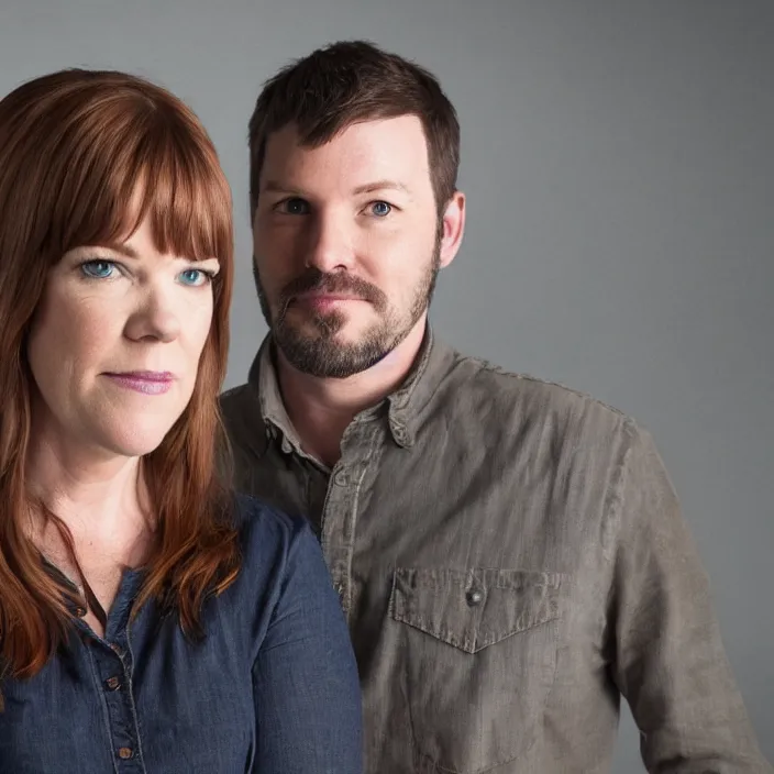 Image similar to amy bruni and adam berry portrait, kindred spirits tv show, 8 k,