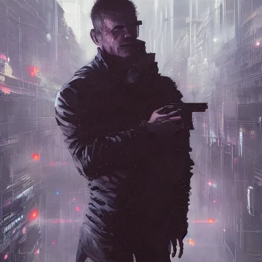 Prompt: neuromancer, painted by greg rutkowski