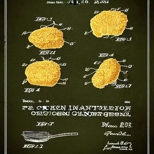 Image similar to “ U.S patent of a chicken nugget”