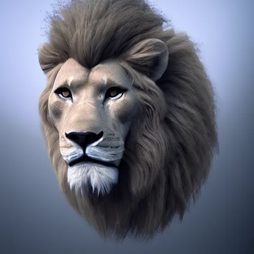 Image similar to a man with a human body and lion head, detailed, 8k, unreal engine 5, smooth, digital art