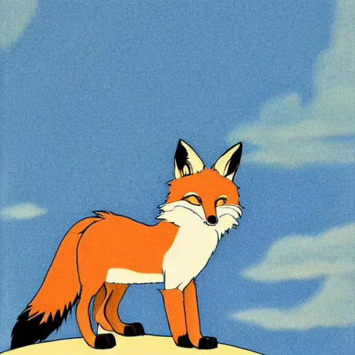 Image similar to fox by Hayao Miyazaki