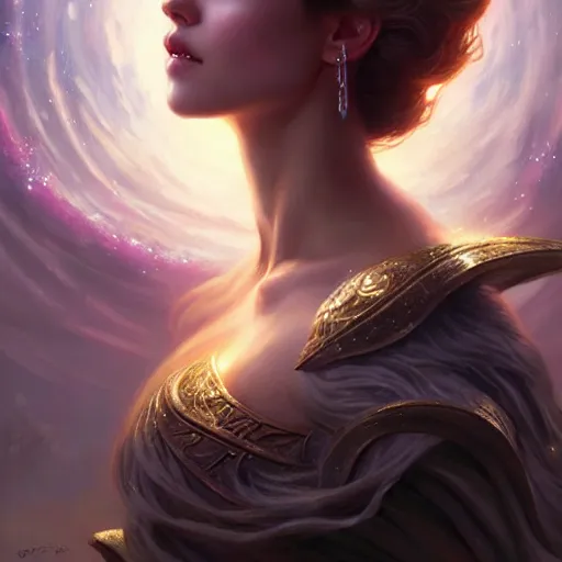 Image similar to star goddess, fine art, awesome fantasy book cover on pinterest, award winning, dark fantasy landscape, fantasy magic, intricate, elegant, sharp focus, cinematic lighting, highly detailed, digital painting, concept art, art by wlop and artgerm and greg rutkowski, masterpiece, trending on artstation, 8 k