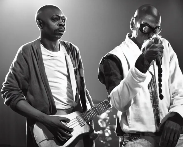 Prompt: A photo of Dave Chappelle and Steve Buscemi doing Cocaine, By Rainer Hosch