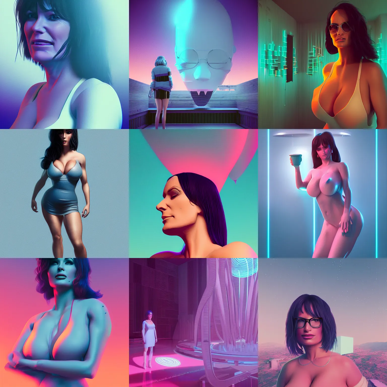 Prompt: lisa ann by beeple ( mike winkelmann ), ultra detailed