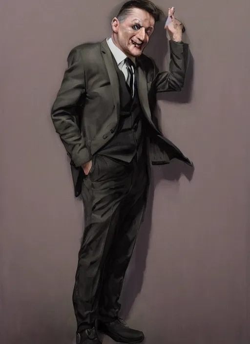 Prompt: portrait of Tim Robinson from I Think You Should Leave (2019), highly detailed, tuxedo, centered, solid color background, digital painting, artstation, concept art, smooth, sharp focus, illustration, donato giancola, Joseph Christian Leyendecker, Les Edwards, Ed Repka, WLOP, Artgerm