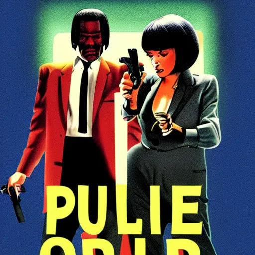 Image similar to pulp fiction movie poster