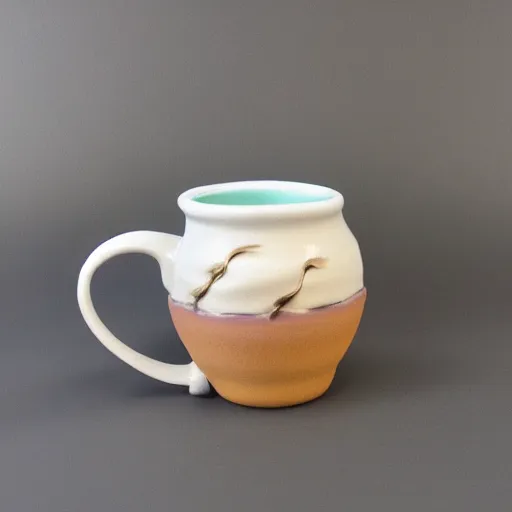 Image similar to a ceramic mermaid mug