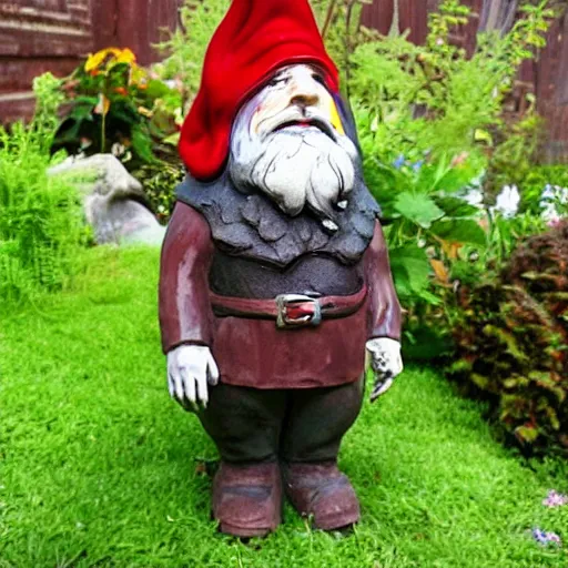 Image similar to neo, the garden gnome